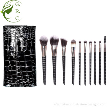 Professional Black Face Makeup Brush Set